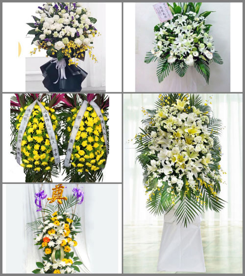 广西来宾忻城县白事花篮预定